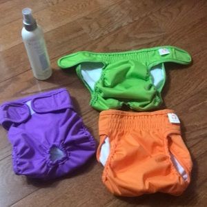 Reusable cloth dog diapers